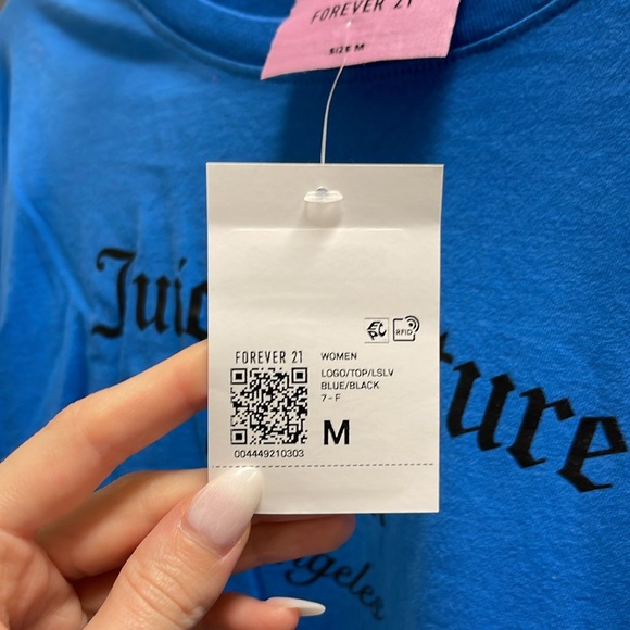 2 PIECE WOMENS JUICY COUTURE LONG SLEEVE TOP SZ M + SWEATPANT SZ S - Picture 6 of 8